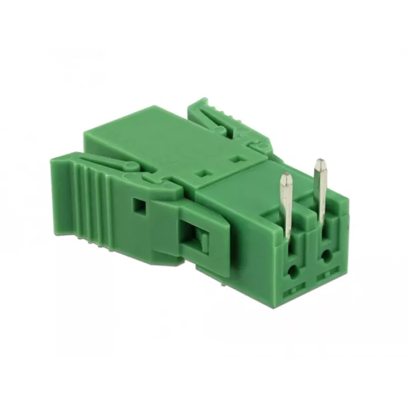 Delock set morsettiere per circuito stampato 2 poli passo 3,81 mm orizzontale 65952