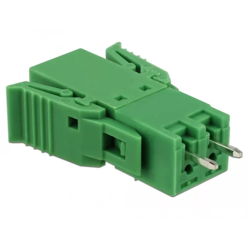 Delock set morsettiere per circuito stampato 2 poli passo 3,81 mm verticale (65968)