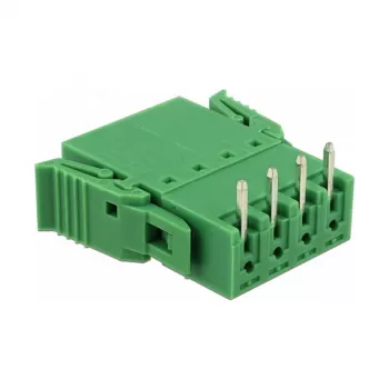 Delock set morsettiere per circuito stampato 4 poli passo 3,81 mm orizzontale (65954)