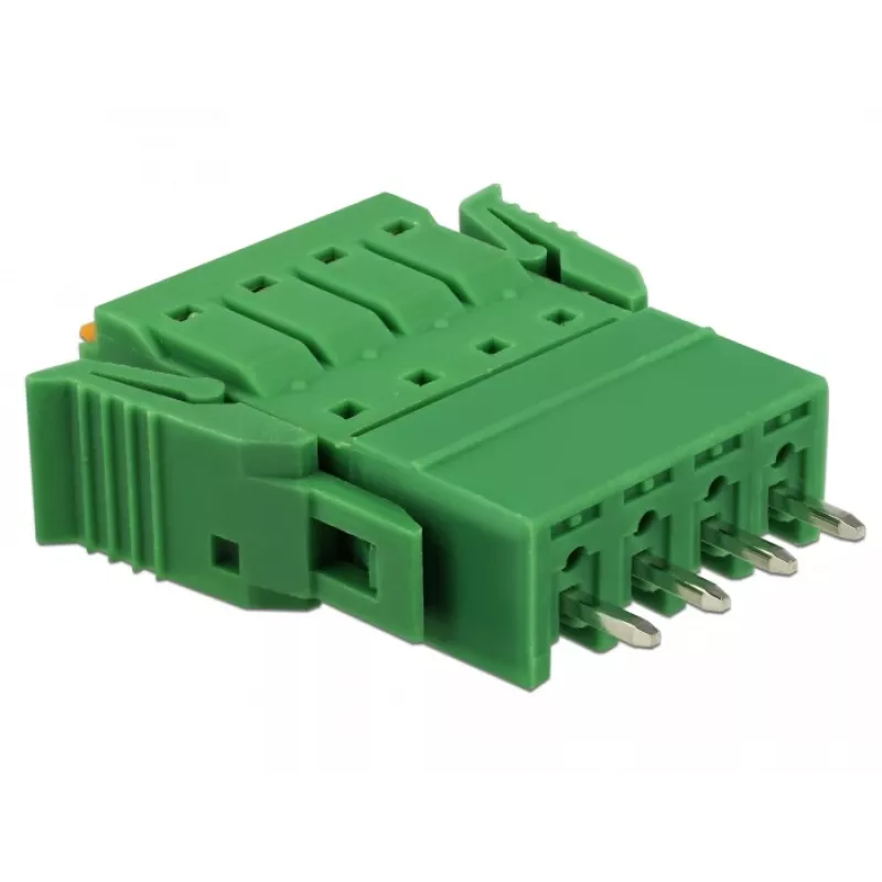 Delock set morsettiere per circuito stampato 4 poli passo 3,81 mm verticale (65970)