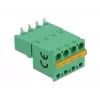 Delock set morsettiere per circuito stampato 4 poli passo 5,08 mm orizzontale 66506