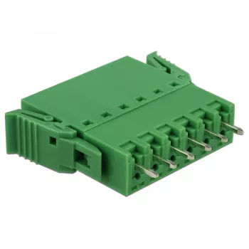 Delock set morsettiere per circuito stampato 6 poli passo 3,81 mm verticale (65972)