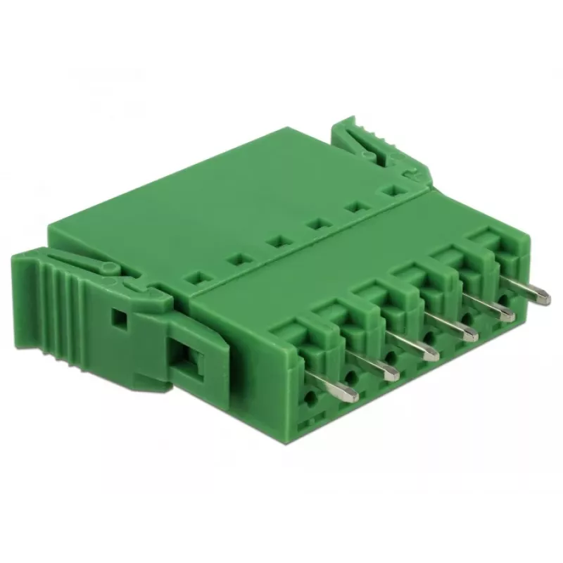 Delock set morsettiere per circuito stampato 6 poli passo 3,81 mm verticale (65972)