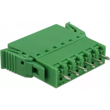 Delock set morsettiere per circuito stampato 6 poli passo 3,81 mm verticale (65972)