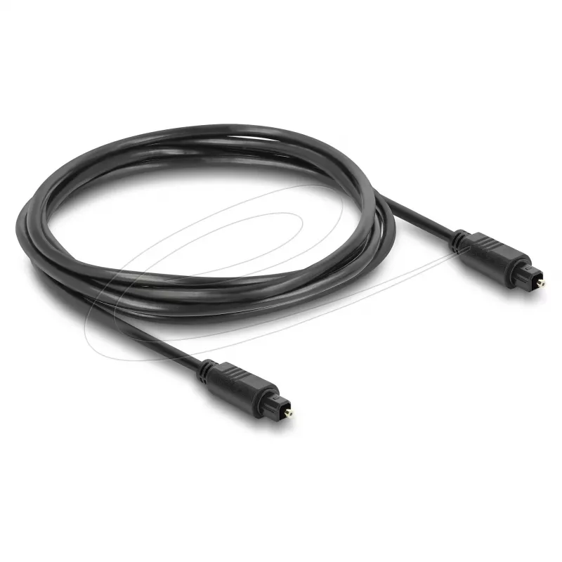 Delock cavo TOSLINK, connettore maschio su connettore maschio, diametro 4 mm, 1,5 m, nero