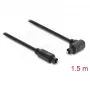 Delock cavo audio ottico digitale TOSLINK, 90° angolare a dritto, 1,5 m, 4 mm, nero