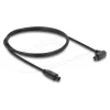 Delock cavo audio ottico TOSLINK 1m - 90° angolare su dritto - 4mm - nero