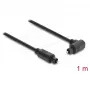 Delock cavo audio ottico TOSLINK 1m - 90° angolare su dritto - 4mm - nero