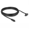 Delock Cavo audio ottico TOSLINK 5 m, connettore angolare 90° su dritto, 4 mm, nero