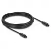 Delock cavo audio ottico TOSLINK – 5m, nero (maschio a maschio)