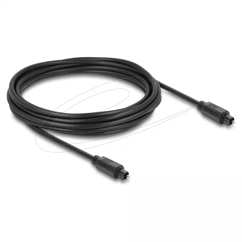 Delock cavo audio ottico TOSLINK – 5m, nero (maschio a maschio)
