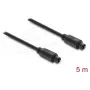 Delock cavo audio ottico TOSLINK – 5m, nero (maschio a maschio)