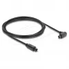 Delock cavo audio ottico TOSLINK, 90° angolato a dritto, 3 m, nero