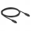 Delock cavo audio ottico TOSLINK, connettore maschio a maschio, 4 mm, 2 m, nero