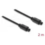 Delock cavo audio ottico TOSLINK, connettore maschio a maschio, 4 mm, 2 m, nero