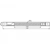 DELTA ATLO-KPS-21X262/SHEEL-S Copricavo da incassare nel profilo