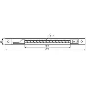 DELTA ATLO-KPS-21X262/SHEEL-S copri cavo da incassare nel profilo