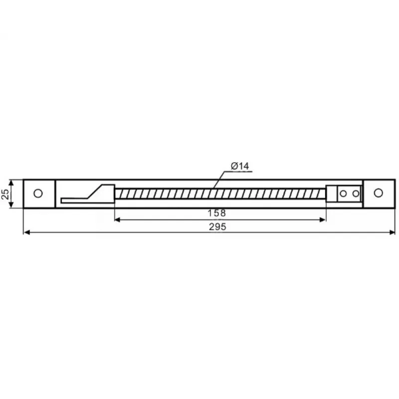 DELTA ATLO-KPS-21X262/SHEEL-S Copricavo da incassare nel profilo