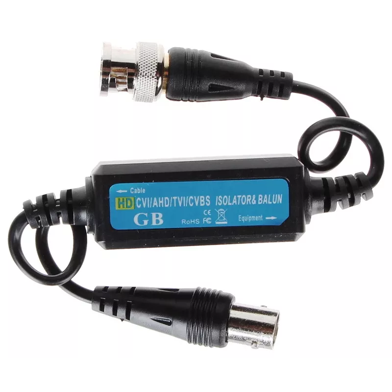 DELTA D-SEP/HD isolatore video ground loop per AHD/HD-CVI/HD-TVI/CVBS, BNC, 75 Ohm, 4K