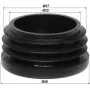 DELTA Tappo terminale per pali 35-40 mm, nero