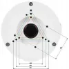 DELTA STG-PFA130-E Supporto per telecamera, alluminio, bianco