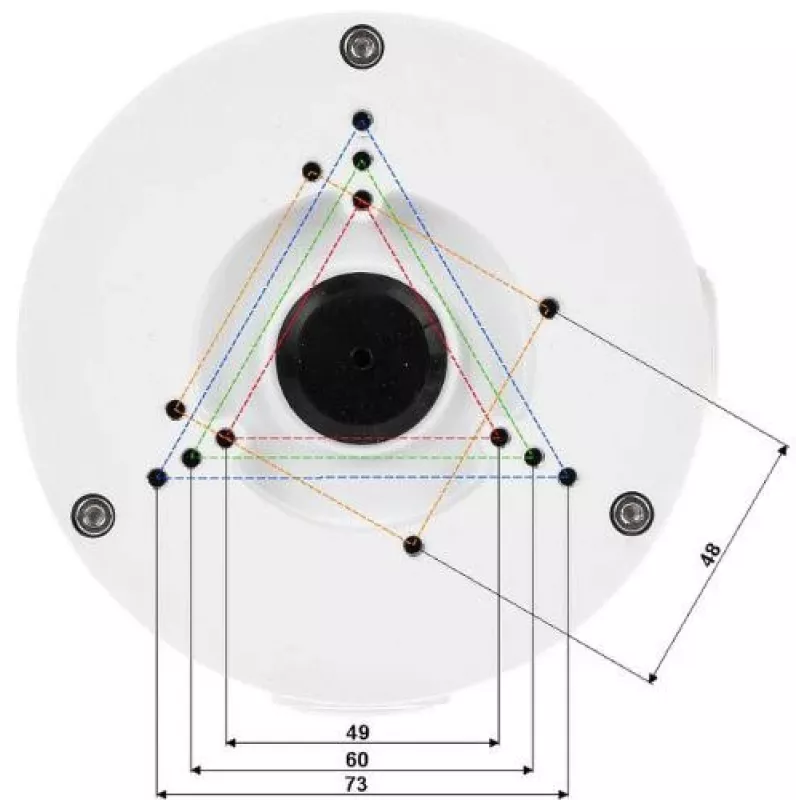 DELTA STG-PFA130-E Supporto per telecamera, alluminio, bianco