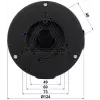 DELTA STG-PFA130-E scatola di giunzione per telecamere dome Dahua, montaggio a parete/soffitto, alluminio, nero STG-PFA130-E(BLACK)