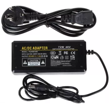 DELTA alimentatore switching 48V 1,5A 72W con connettore DC 5,5mm x 2,1mm