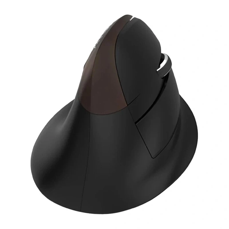 Delux M618 Mini Gold Mouse ergonomico - 2.4G / Bluetooth 5.0 / USB-C, 4000 DPI, verticale per destrimani