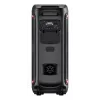 Denver BPS-470 Speaker Bluetooth per feste con karaoke, 2000W PMPO, 20W RMS, luci LED, radio FM, TWS, microfono incluso, nero