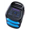 Denver BPS-470 Speaker Bluetooth per feste con karaoke, 2000W PMPO, 20W RMS, luci LED, radio FM, TWS, microfono incluso, nero