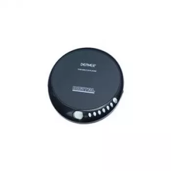 Denver DM-24 lettore CD portatile con cuffie, nero