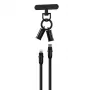 Devia Cavo 2-in-1 USB-C a Lightning Lanyard 1,2m 27W Nero