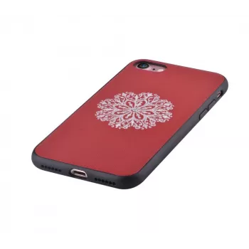 Devia Apple iPhone 7/8 Flower Embroidery case rosso