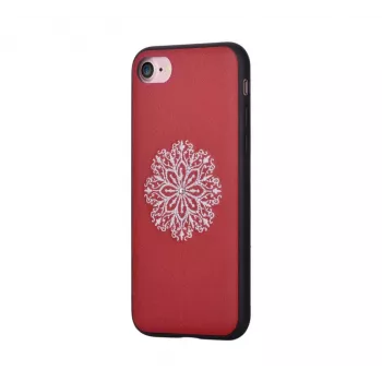 Devia Apple iPhone 7/8 Flower Embroidery case rosso
