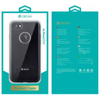 Custodia flip Devia iView per Apple iPhone 7 blu con finestra Smart View e supporto