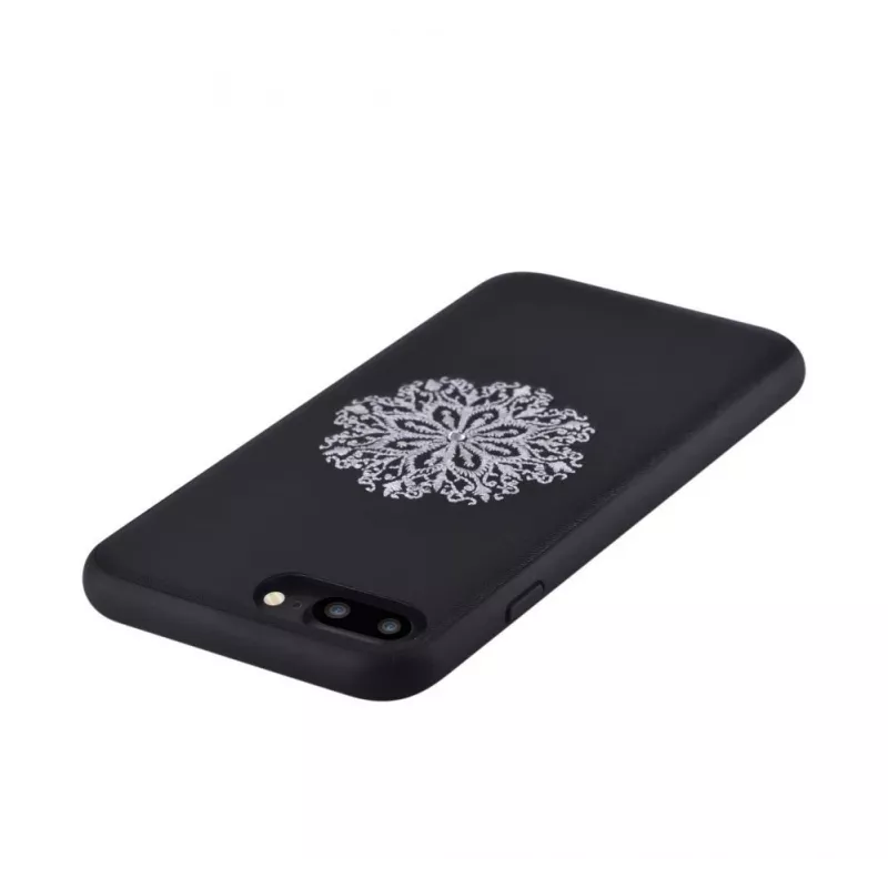 Devia Apple iPhone 7 Plus/8 Plus custodia con ricamo floreale nera