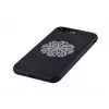 Devia Apple iPhone 7 Plus/8 Plus custodia con ricamo floreale nera