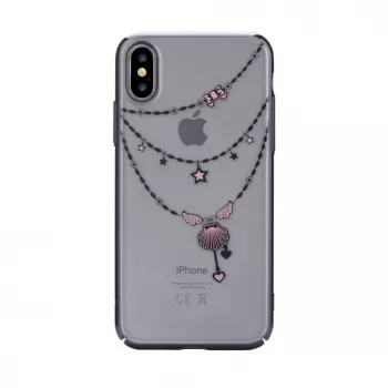 Devia Custodia Crystal Shell per Apple iPhone X nero