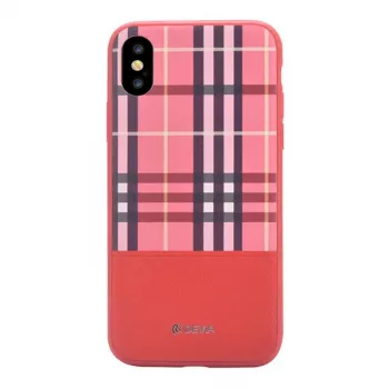 Devia Apple iPhone X Custodia Lattice rossa