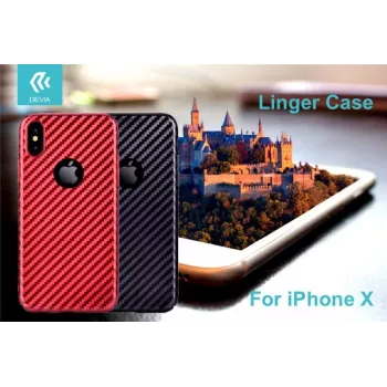 Devia Apple iPhone X Custodia LINGER rossa