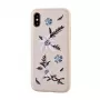 Devia Apple iPhone X Custodia con ricamo floreale Jalam