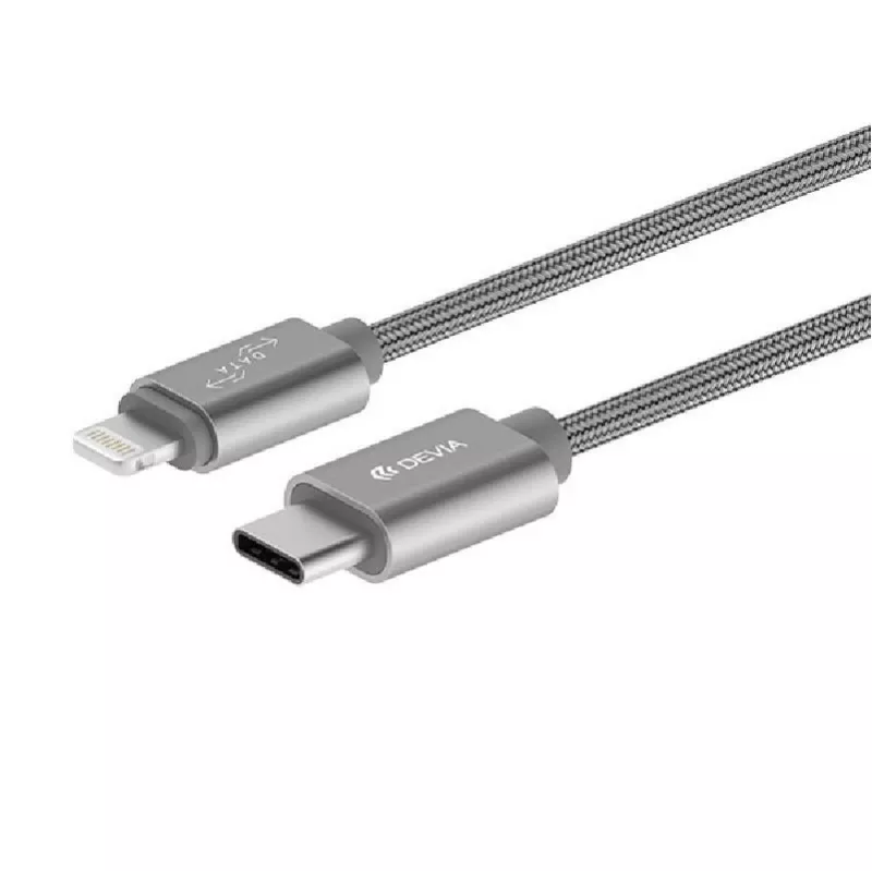 Cavo Devia Gracious USB-C a Lightning 1m grigio