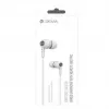 Devia Kintone Auricolari con filo con jack da 3,5 mm, bianco