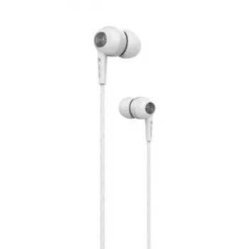 Devia Kintone Auricolari con filo con jack da 3,5 mm, bianco