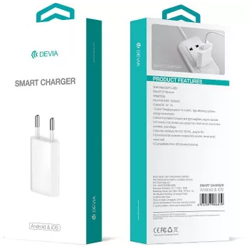 Caricatore universale smart DEVIA EU 10,5 W nero