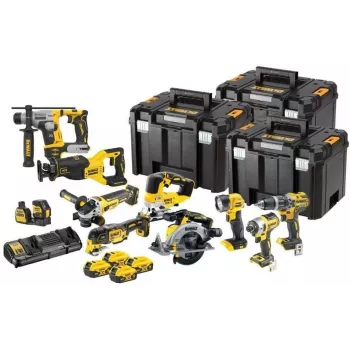 DEWALT 18V XR set combinato 10 pezzi - 4x5Ah
