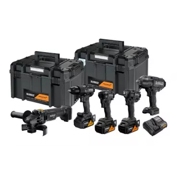 DEWALT DCD86M+DCF86M+DCF99M+DCF92M+DCG45M Kit combo a batteria 3x5.0Ah