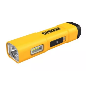DEWALT BD-DCL183 torcia LED 1300 lumen, IPX4 resistente agli schizzi, alluminio aeronautico, nero