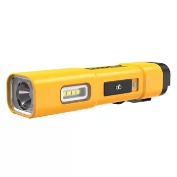 DEWALT BD-DCL183 torcia LED 1300 lumen, IPX4 resistente agli schizzi, alluminio aeronautico, nero